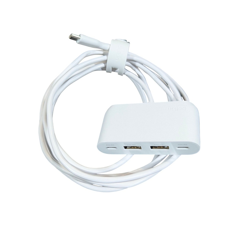 Aa2U Belkin 4-Port USB Power Extender For Apple, Samsung, Google. White‎